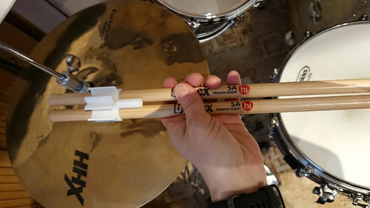 Drum sticks holder & emergency key