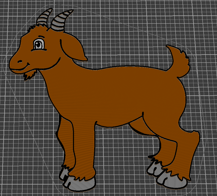 Miniatura 2 do modelo 3D Ziege