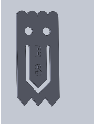 Miniatura 8 do modelo 3D 2D Ghost Paper Clip