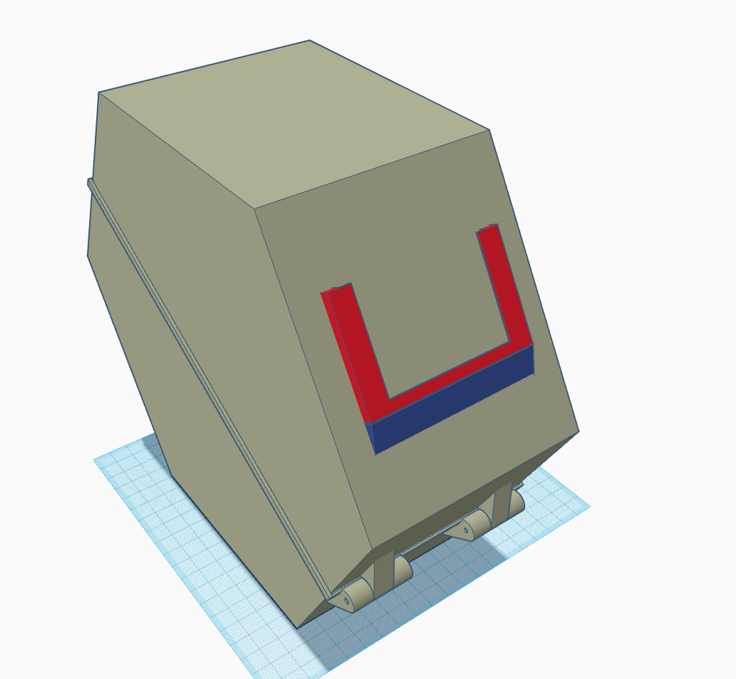Remake of Wall-mounted drybox 3D model thumbnail