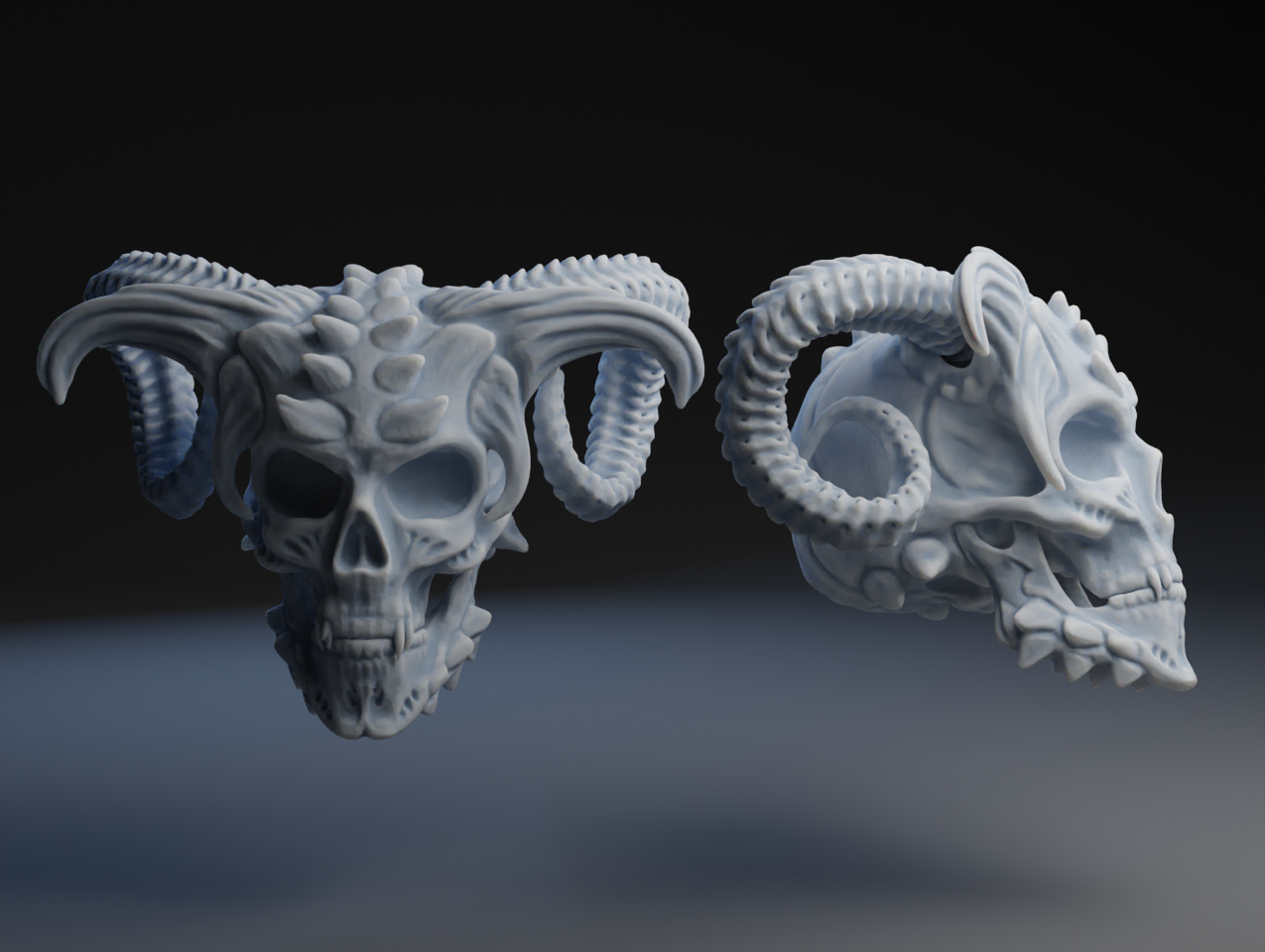 Demon Skull by Peter Farell | Download free STL model | Printables.com