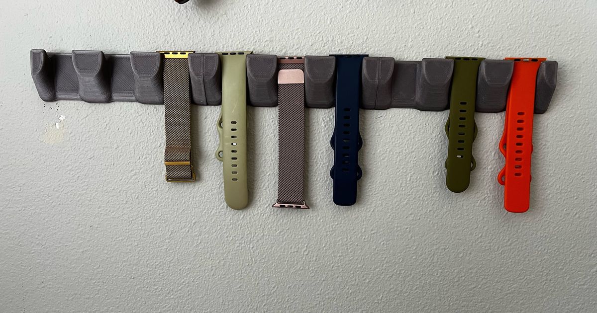 Apple Watch Band Rack / Holder by kevin | Download free STL model ...
