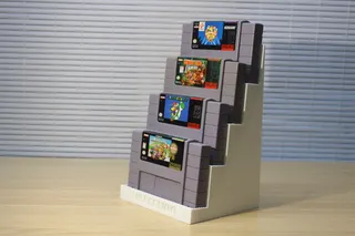 Super Nintendo Entertainment System Game Stand