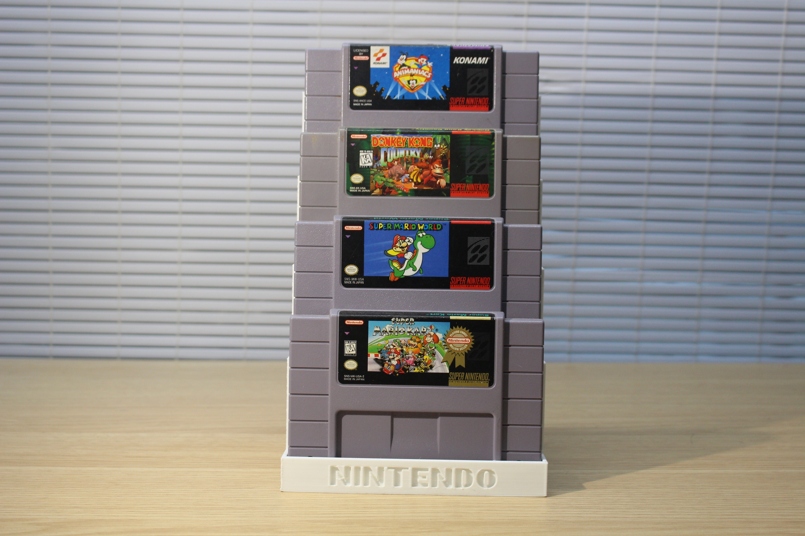 Super Nintendo Entertainment System Game Stand by Zach Hovick ...