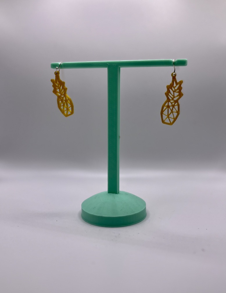 Miniatura 2 do modelo 3D Pineapple Earrings