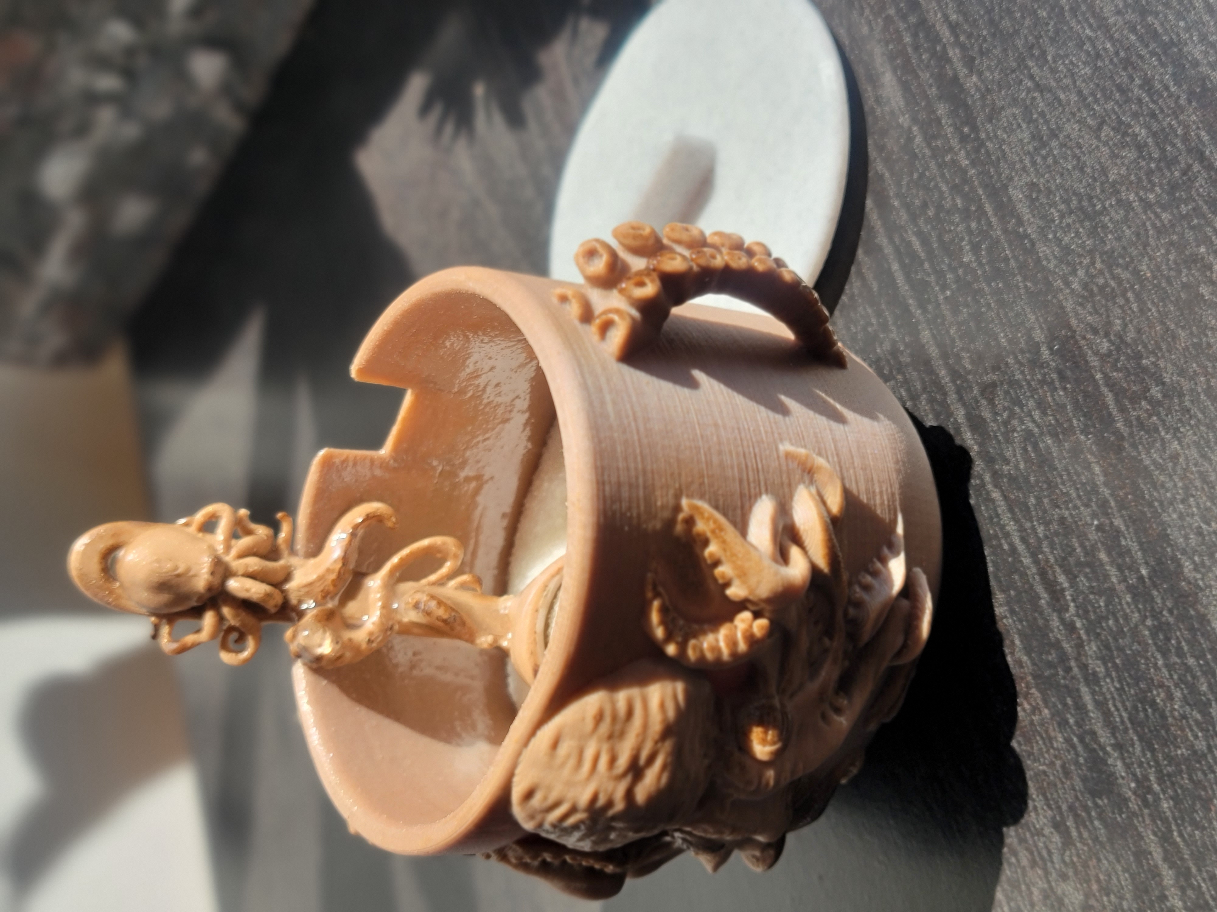 Octopus Vase / Sugar Bowl / Container with Spoon