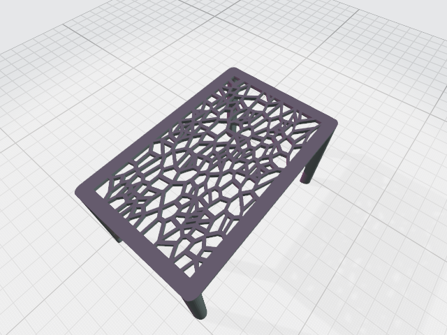 Voronoi Craft Shelf Organizer