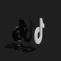 TikTok logo lamp