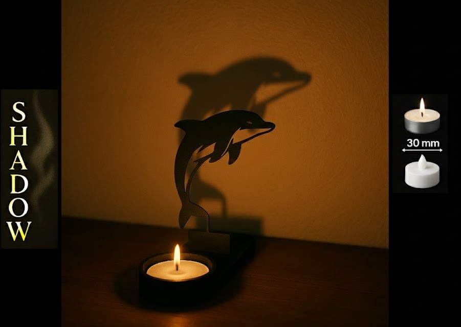 Shadow Art - Jumping Dolphin