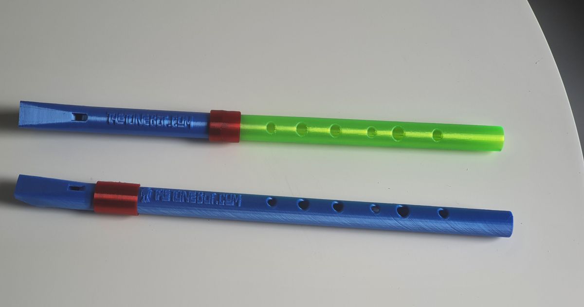 Irish Tin Whistle in D by Orbital Download free STL model