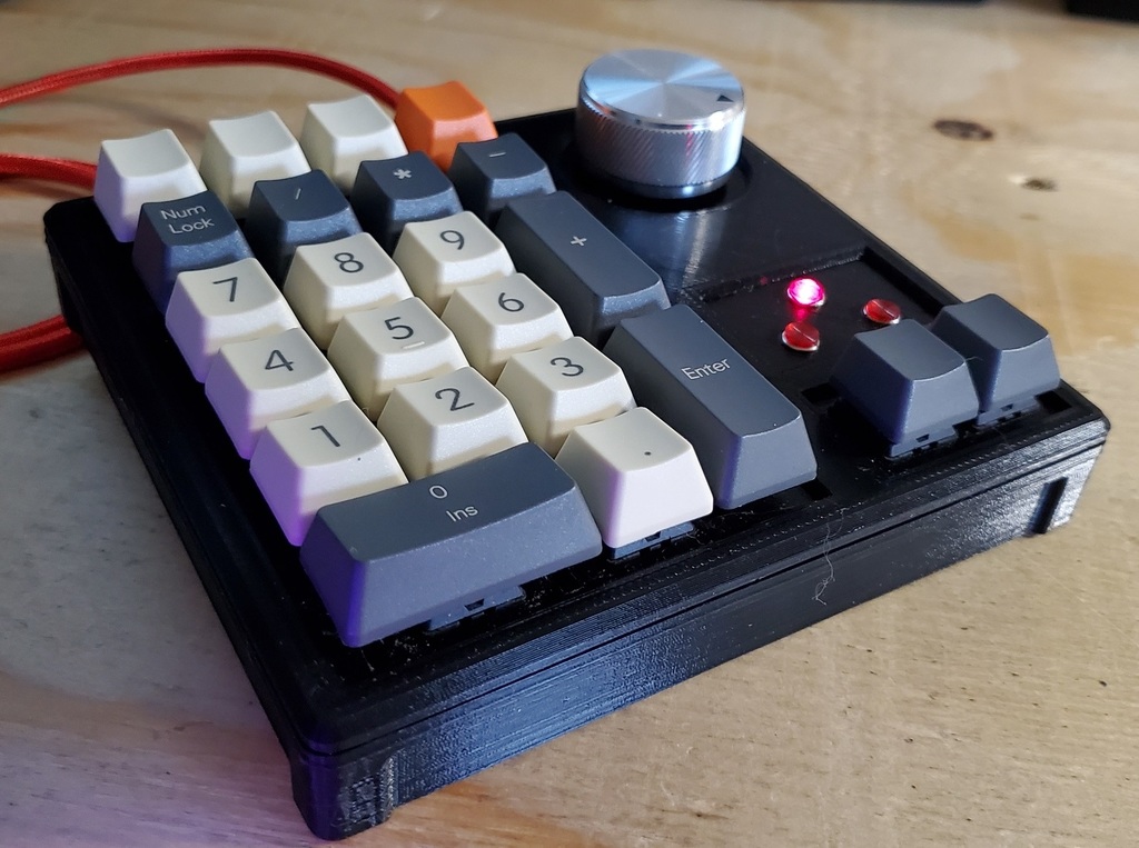 TheUltiPad a 23 Key Number Pad/Macropad with Rotary Encoder by revere521 Download free STL