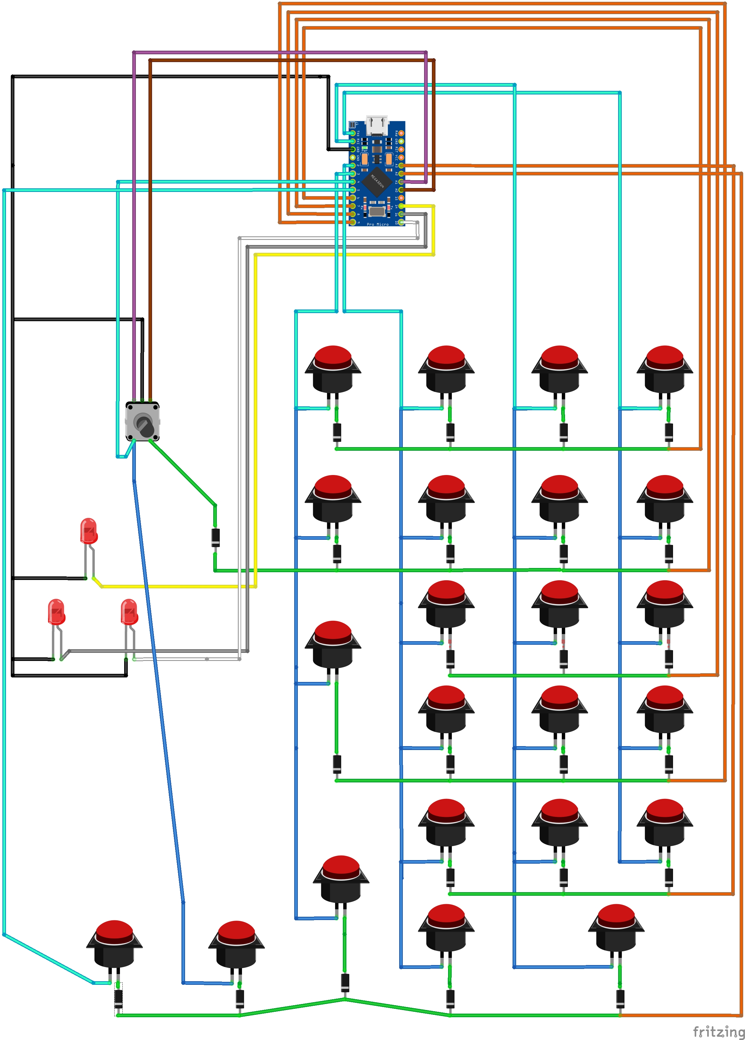 TheUltiPad a 23 Key Number Pad/Macropad with Rotary Encoder by revere521 Download free STL