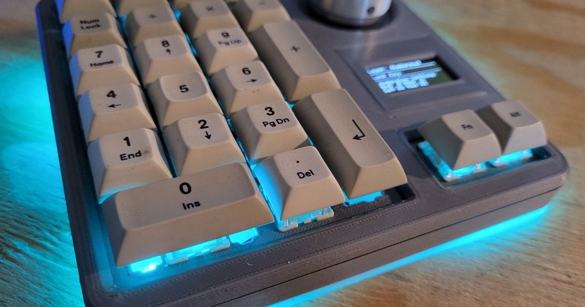 TheUltiPad MK2 Now with OLED Display and RGB Underglow! by revere521