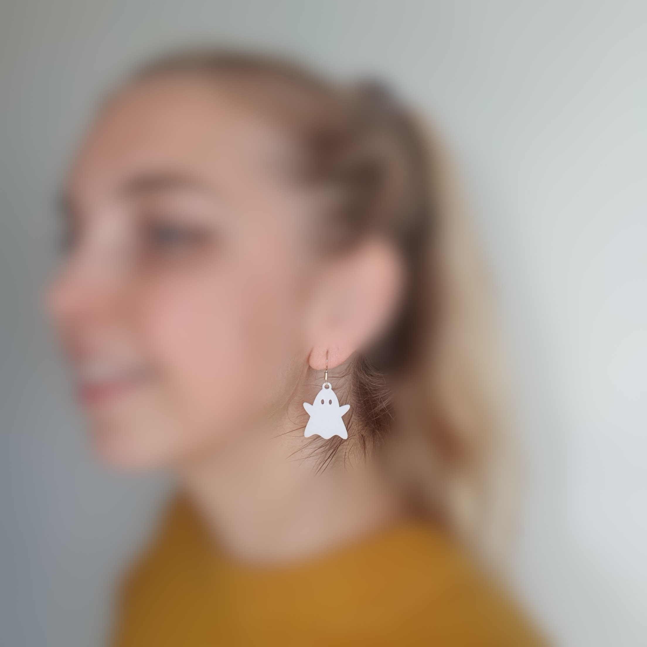 Miniatura 2 do modelo 3D Ghost earrings