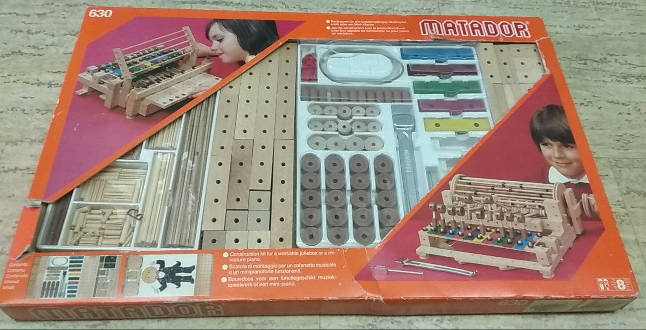 Matador 630 Konstruktionsbaukasten Miniaturpiano-Spielwerk