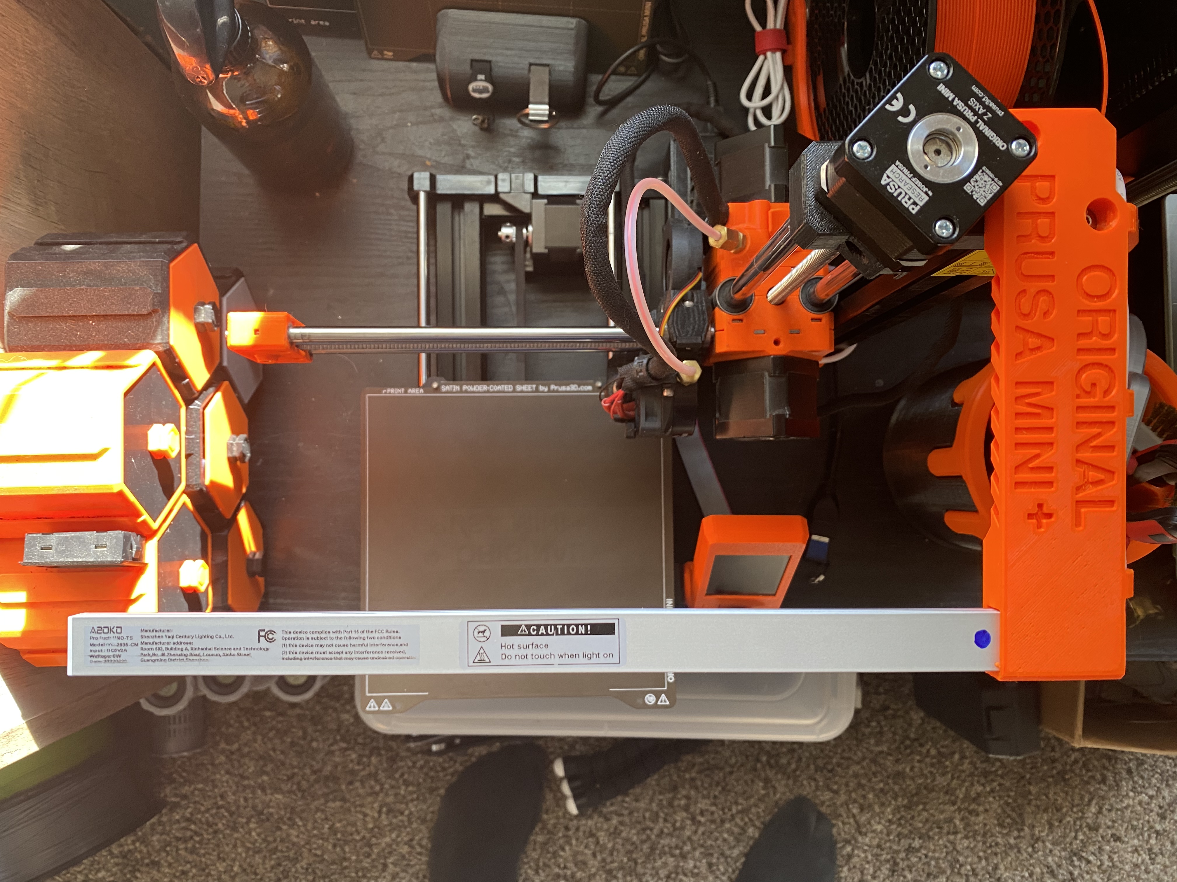 Miniatura 2 do modelo 3D Prusa mini+ Lightbar Mod