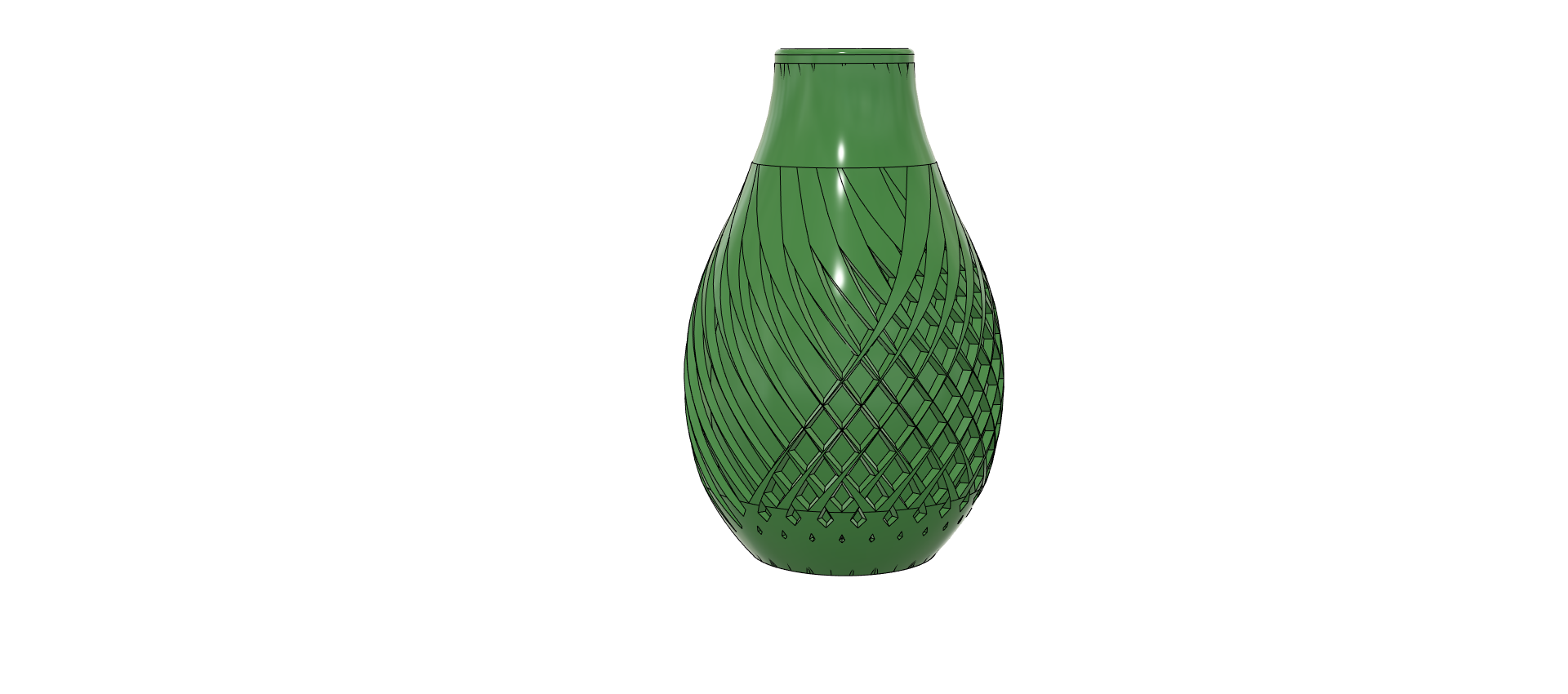 Miniatura 2 do modelo 3D Spiralvase