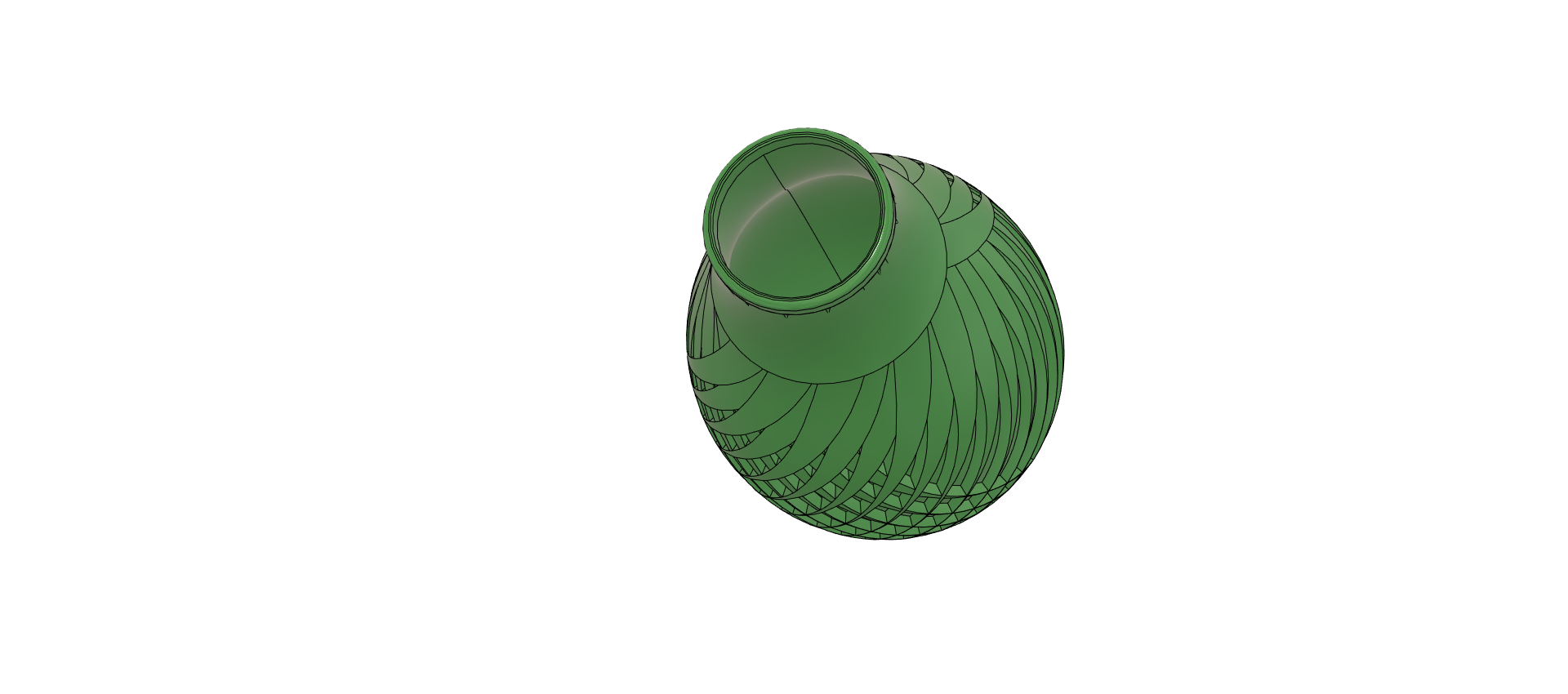 Miniatura 4 do modelo 3D Spiralvase