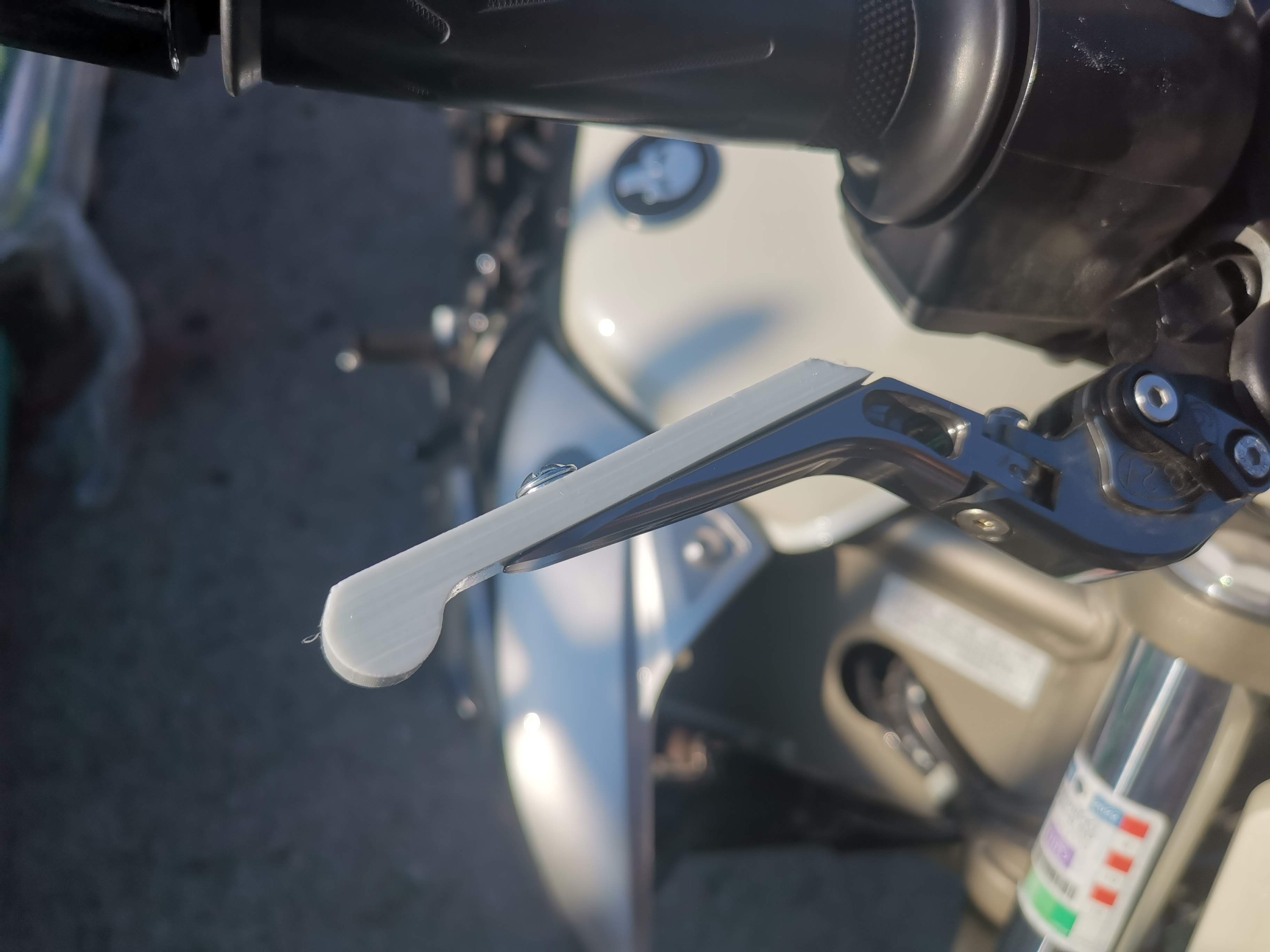 Adjustable motorcycle clutch/brake lever