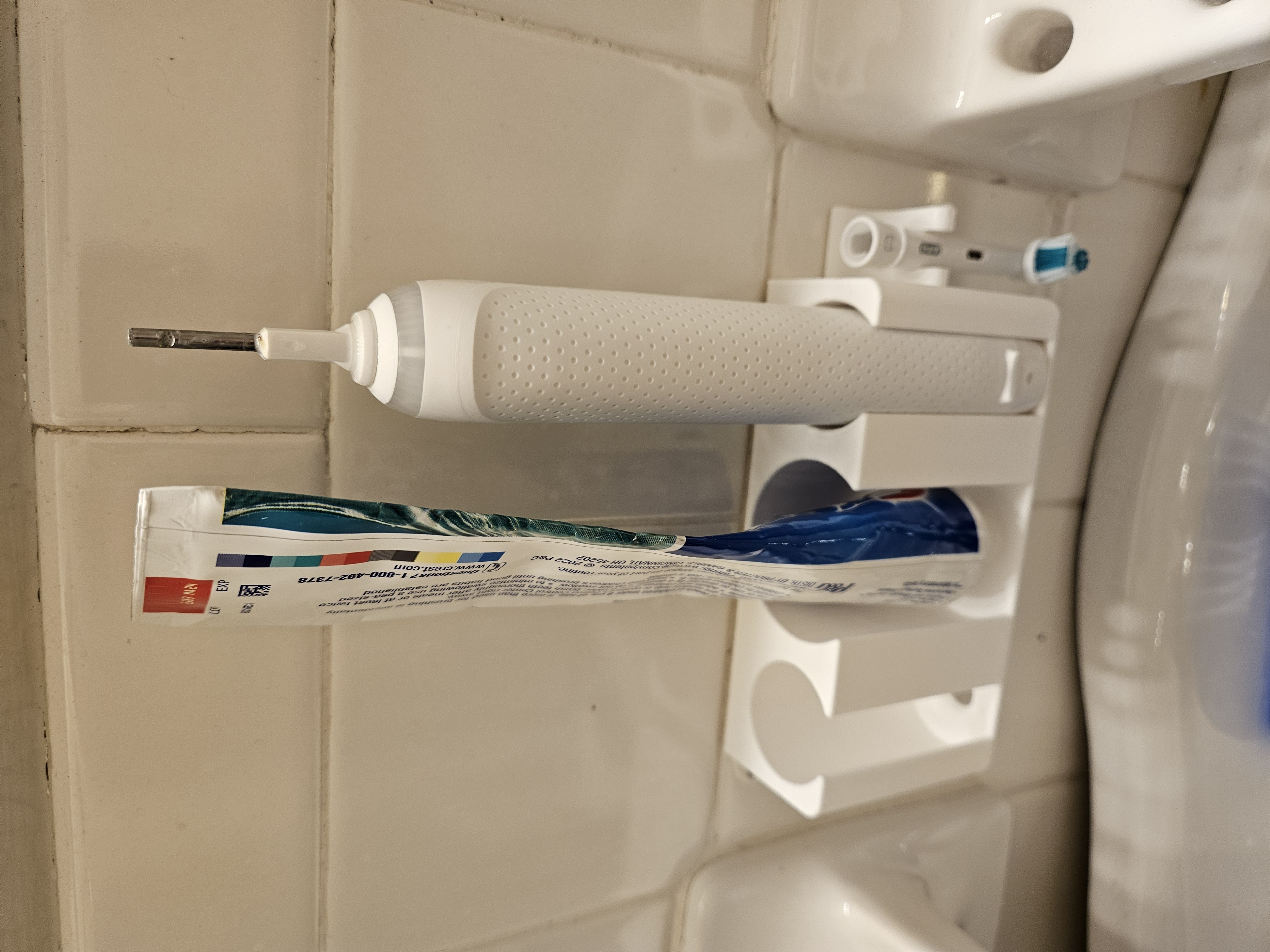 Large 3 Item Toothbrush Holder OralB 3D model