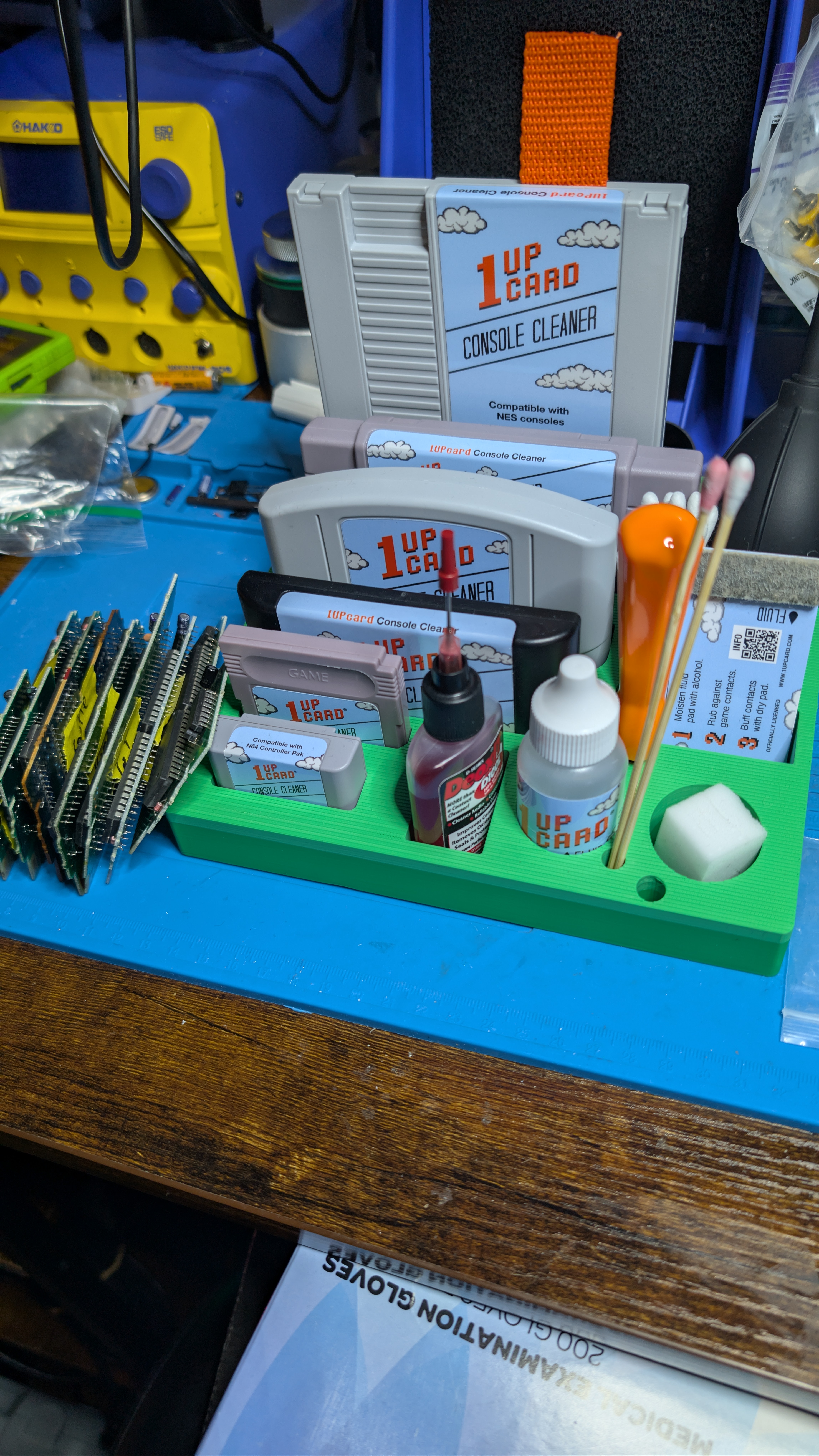 Vintage Game Console Cleaning Station