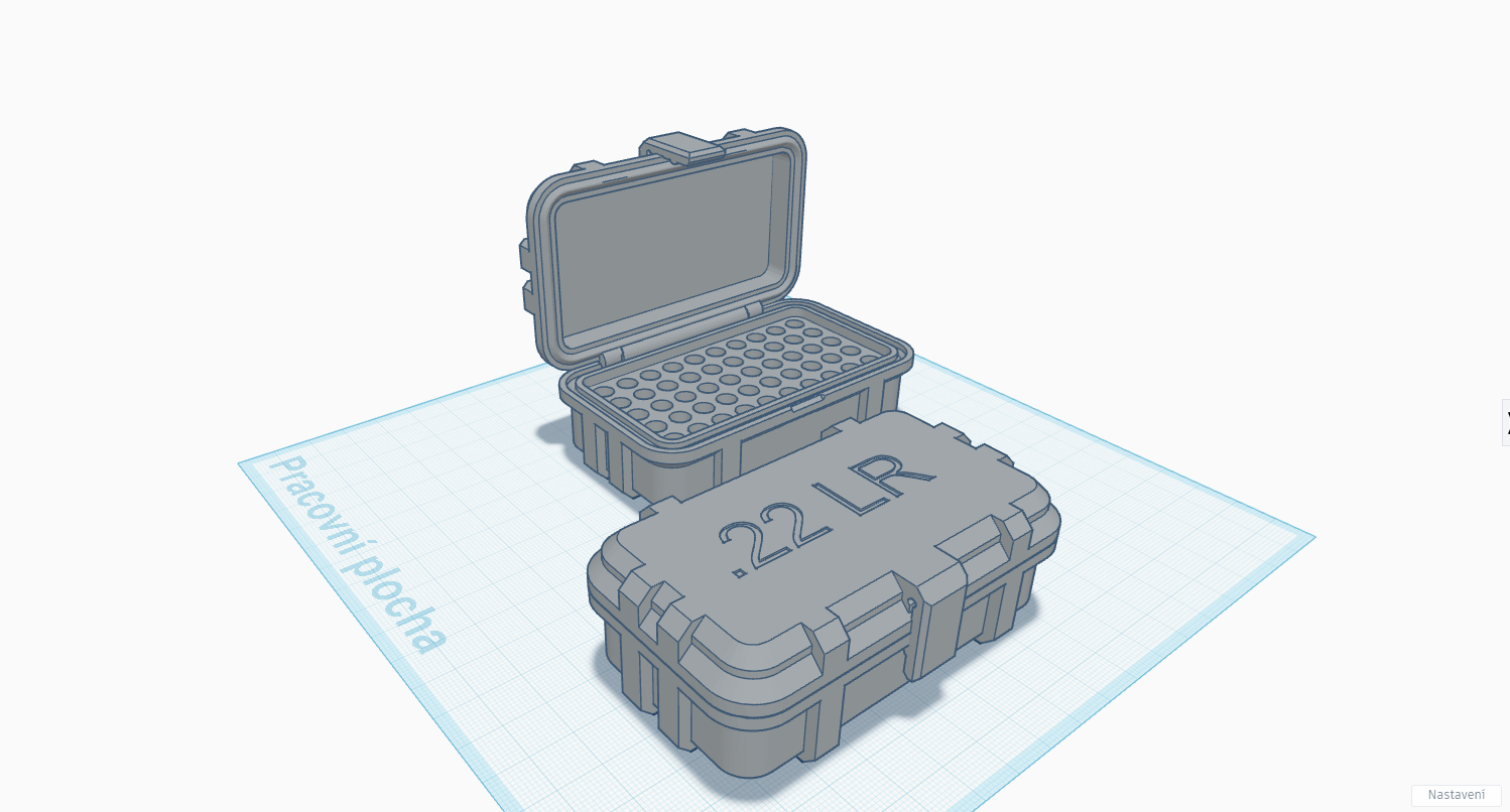 Miniatura 2 do modelo 3D Box for 22LR ammunition