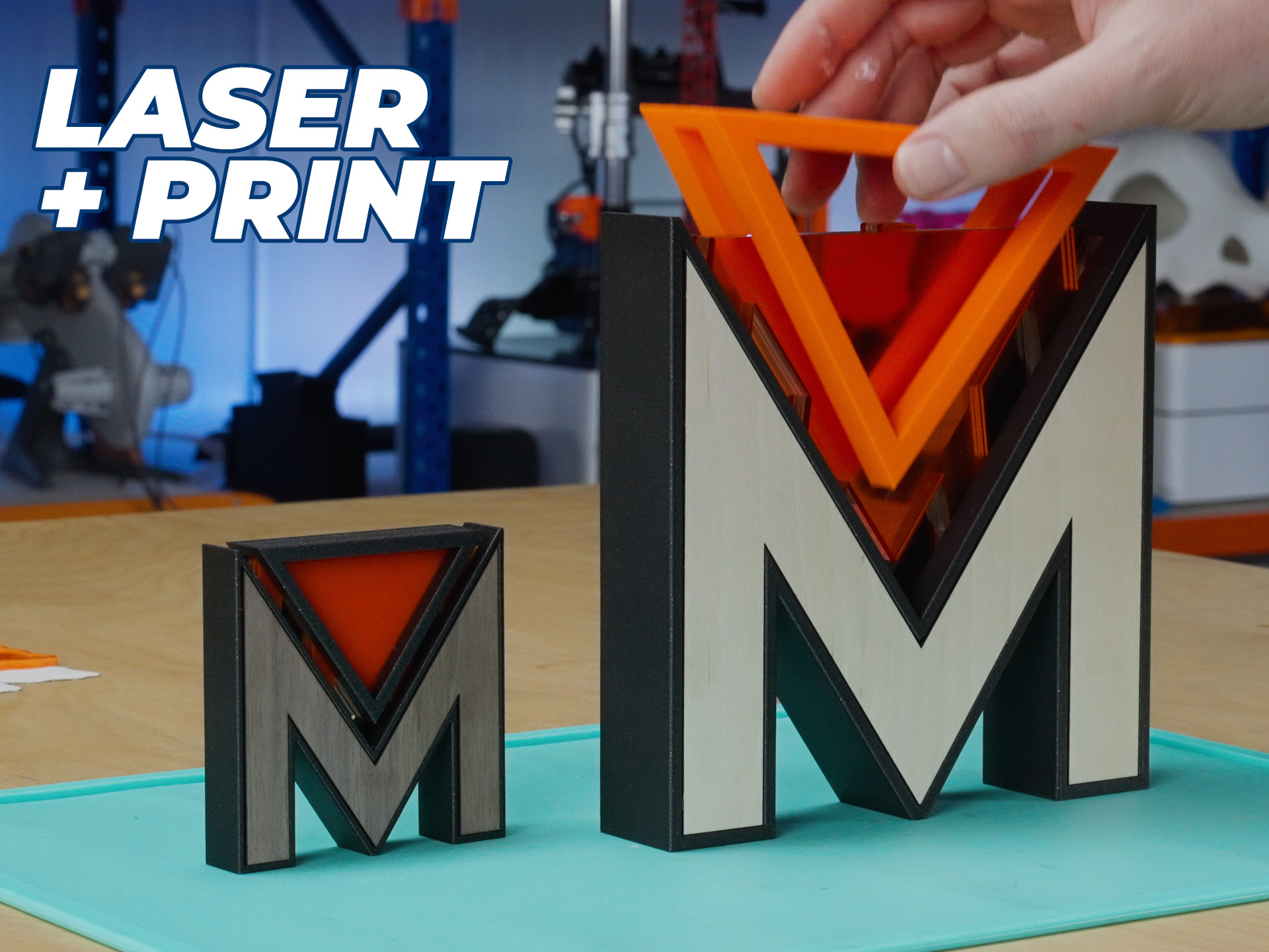 M-Laser-Project (3D Printing + Laser Cut) @mpoxDE