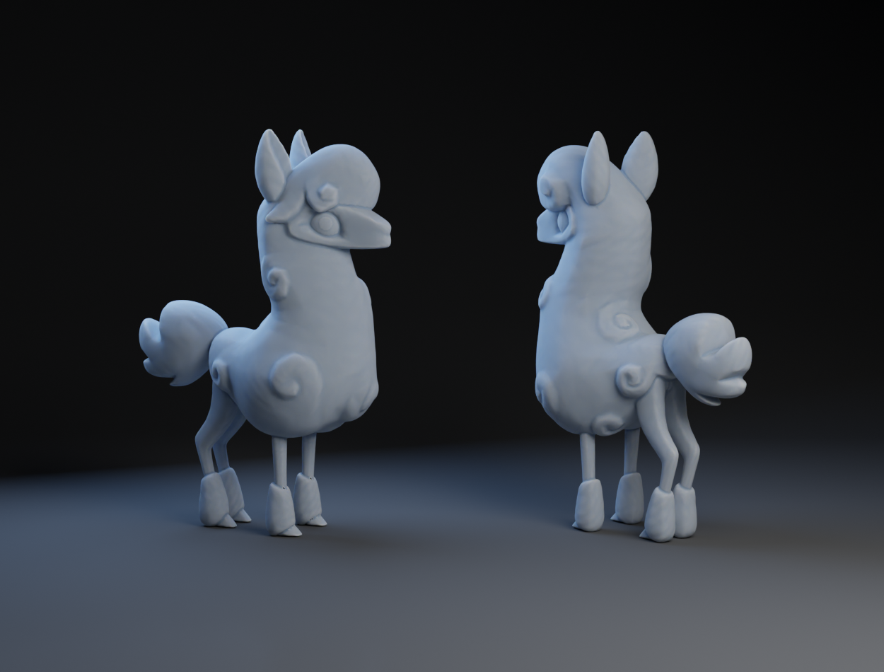 Cartoon Alpaca