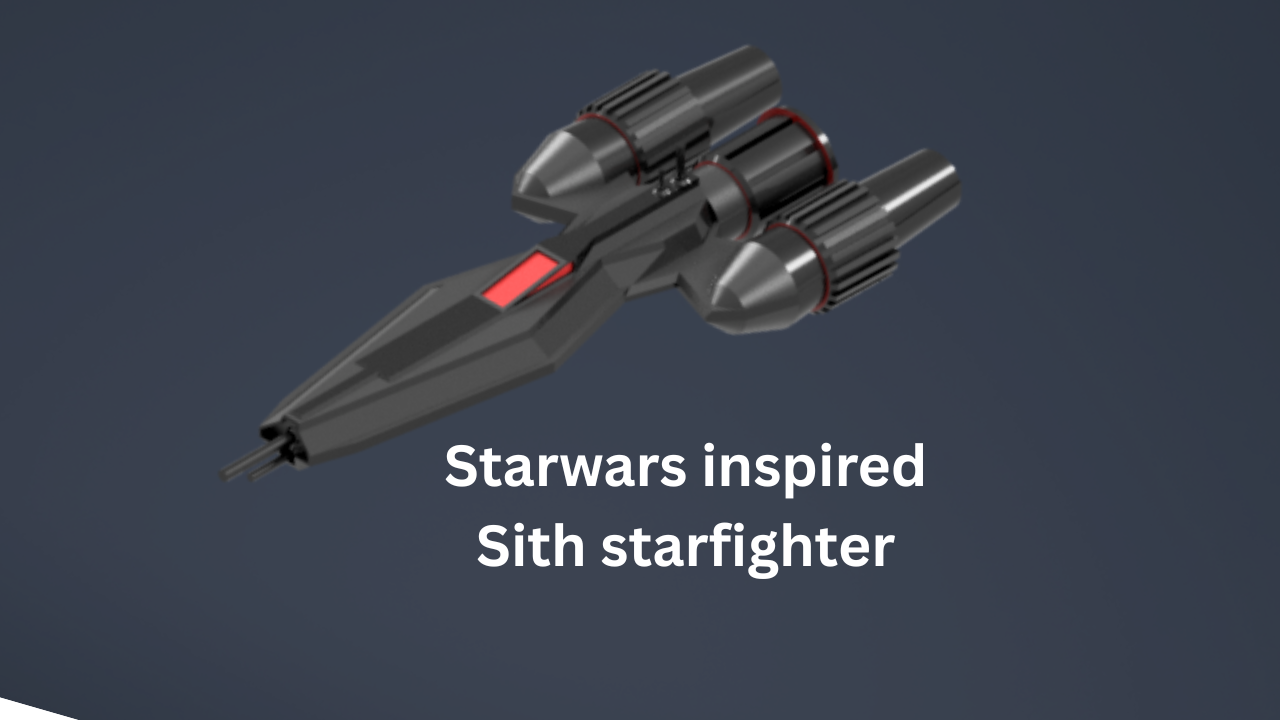 Starwars inspired sith starship