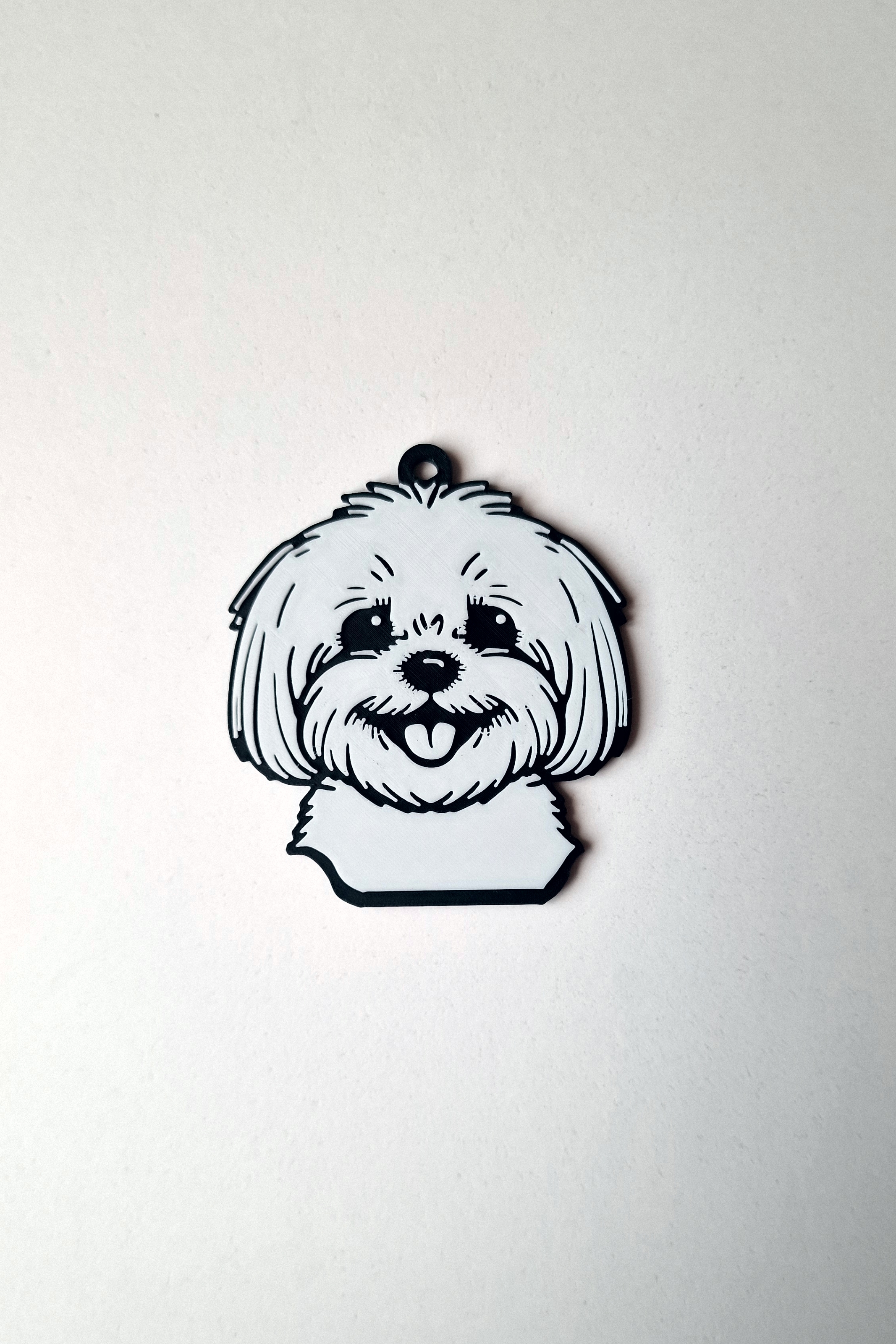Bichon keychain