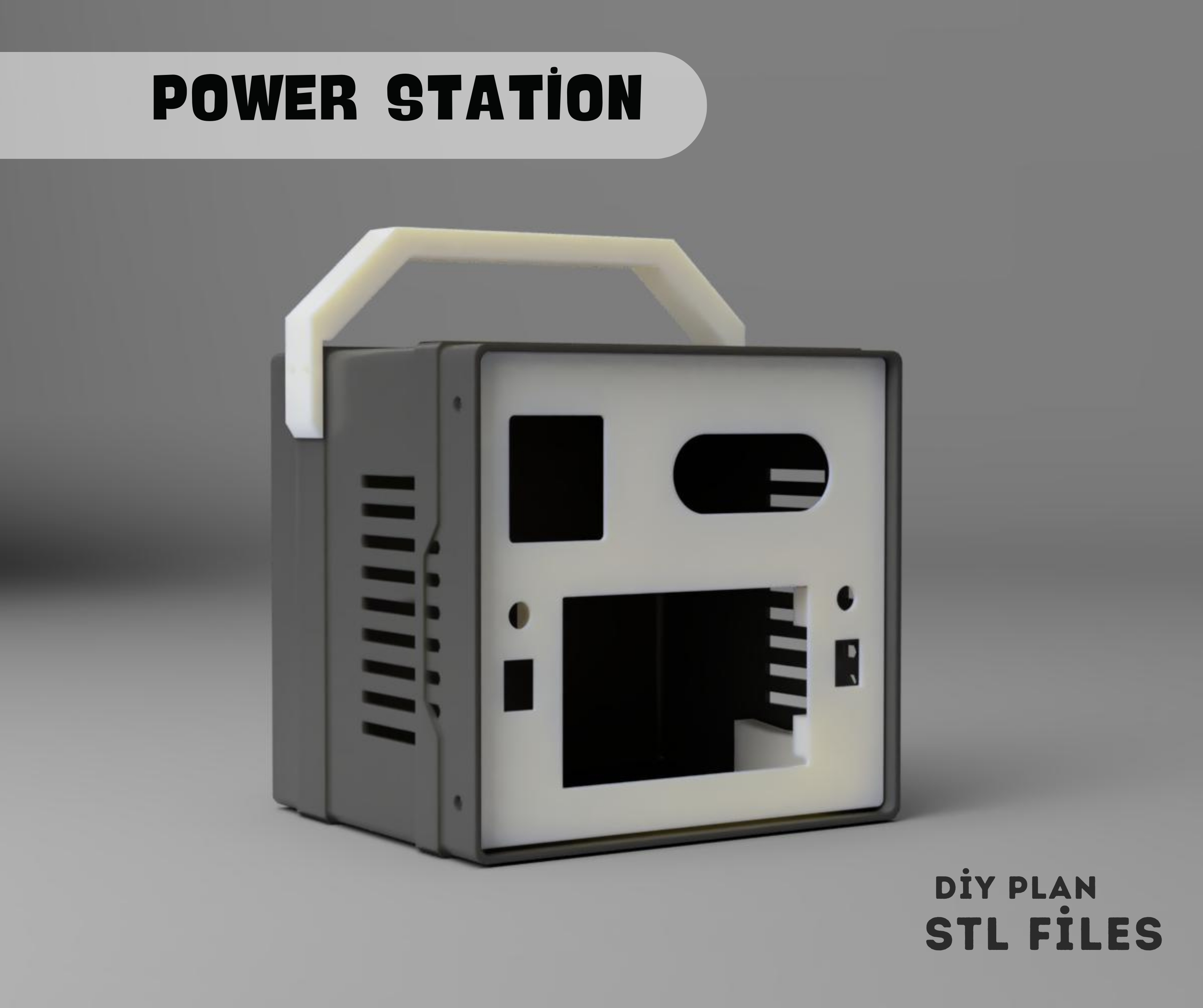 Handmade power station, DIY Solar System | Solar Charging Power Station | STL Files and Bill of Materials