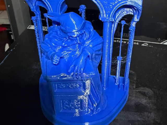 The Mystery Fun House Wizard Behind Podium