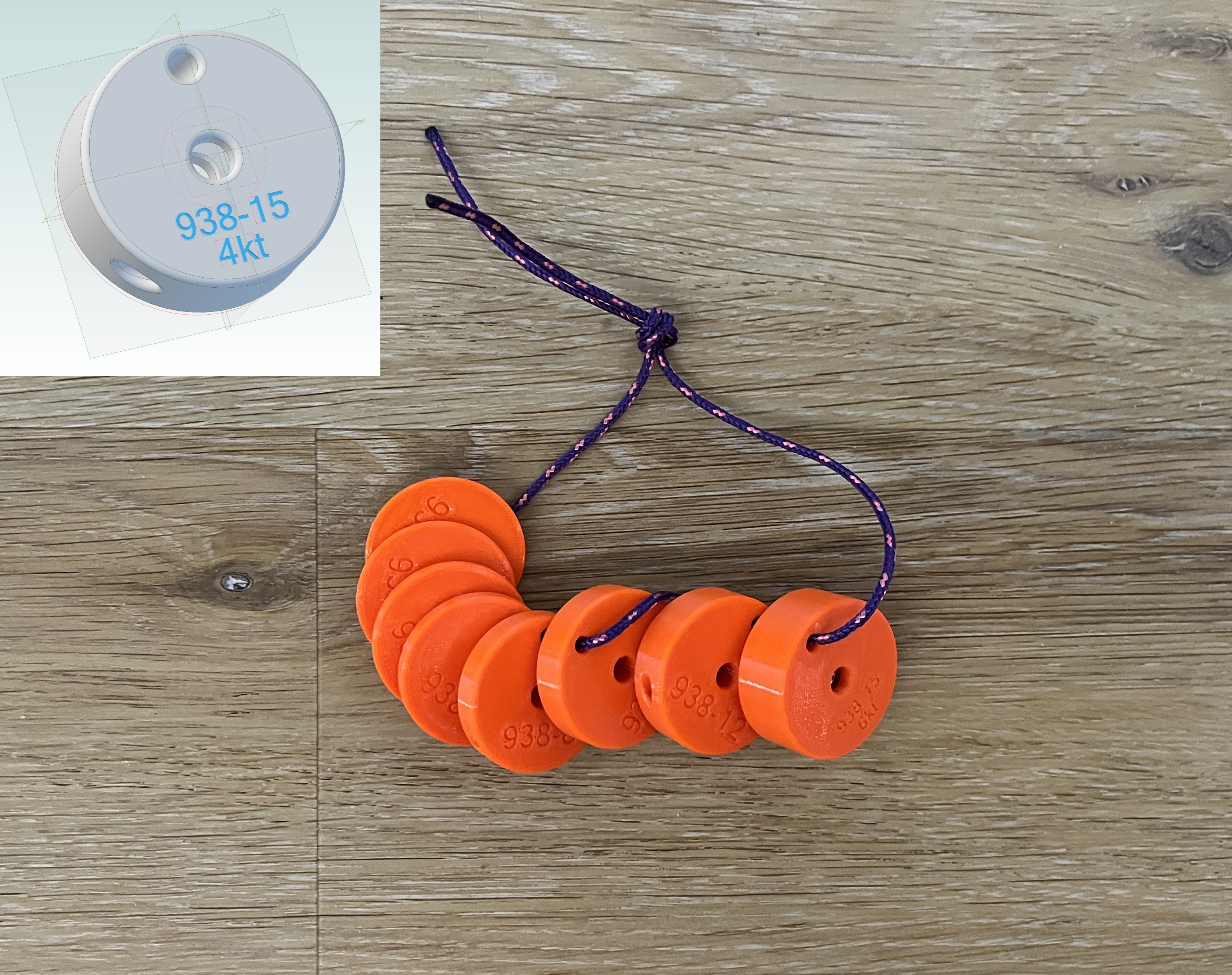 GeoCaching - Adapter 938: Scheibe Ø38 - M6-Mount
