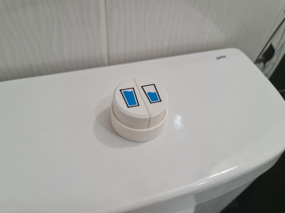 Large toilet flush buttons