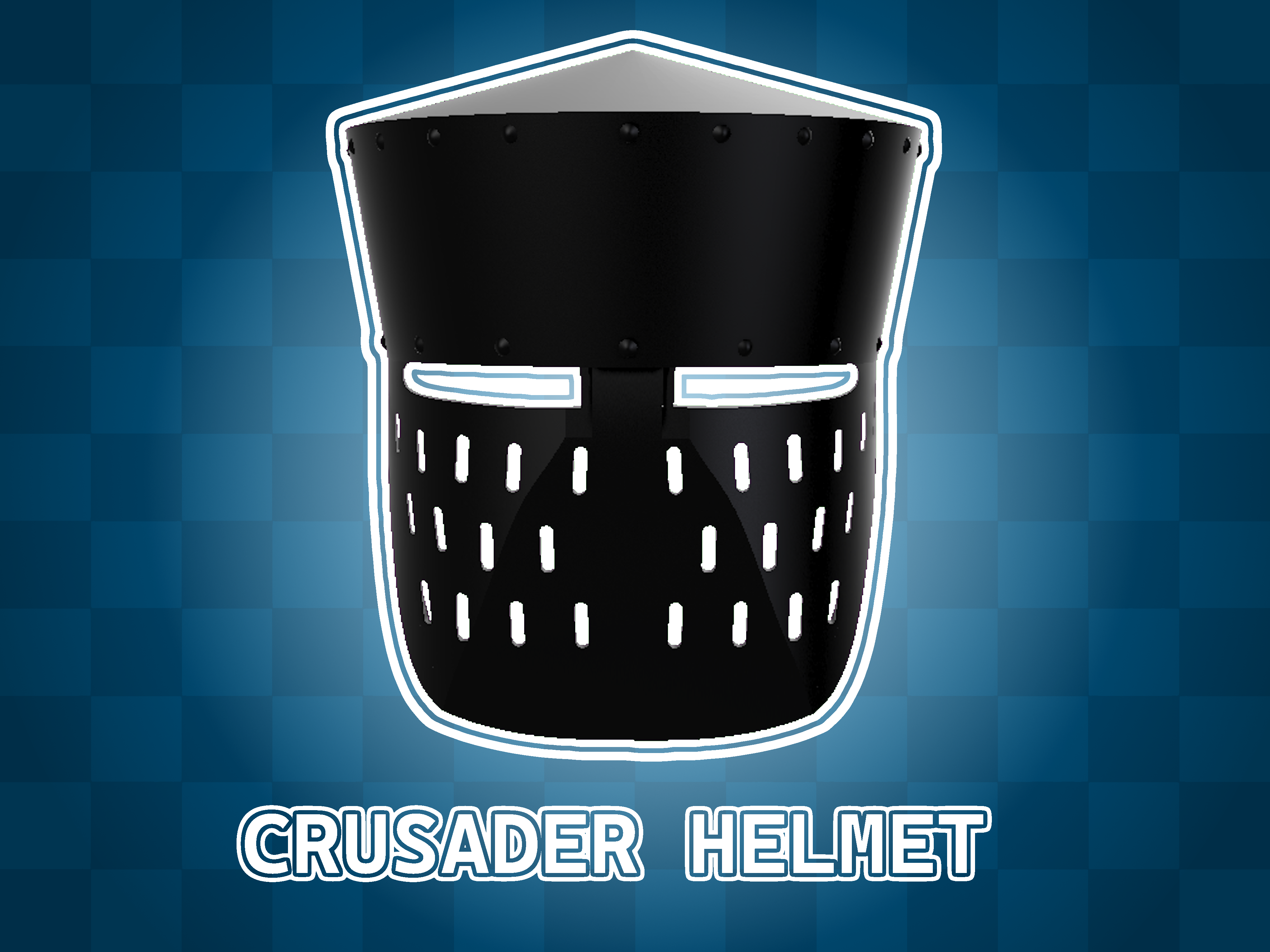 Big Medieval Crusader helmet