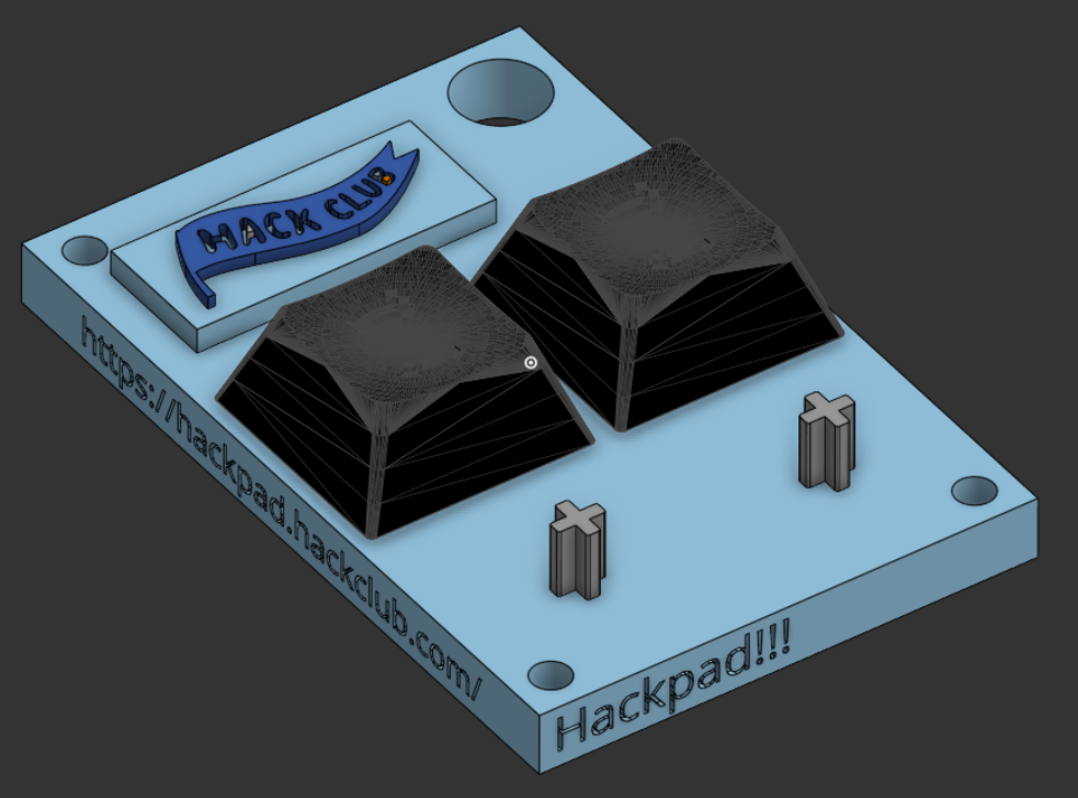 Hackpad ornament or keychain