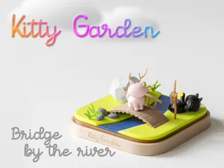 Kitty Garden - Bridge by the river