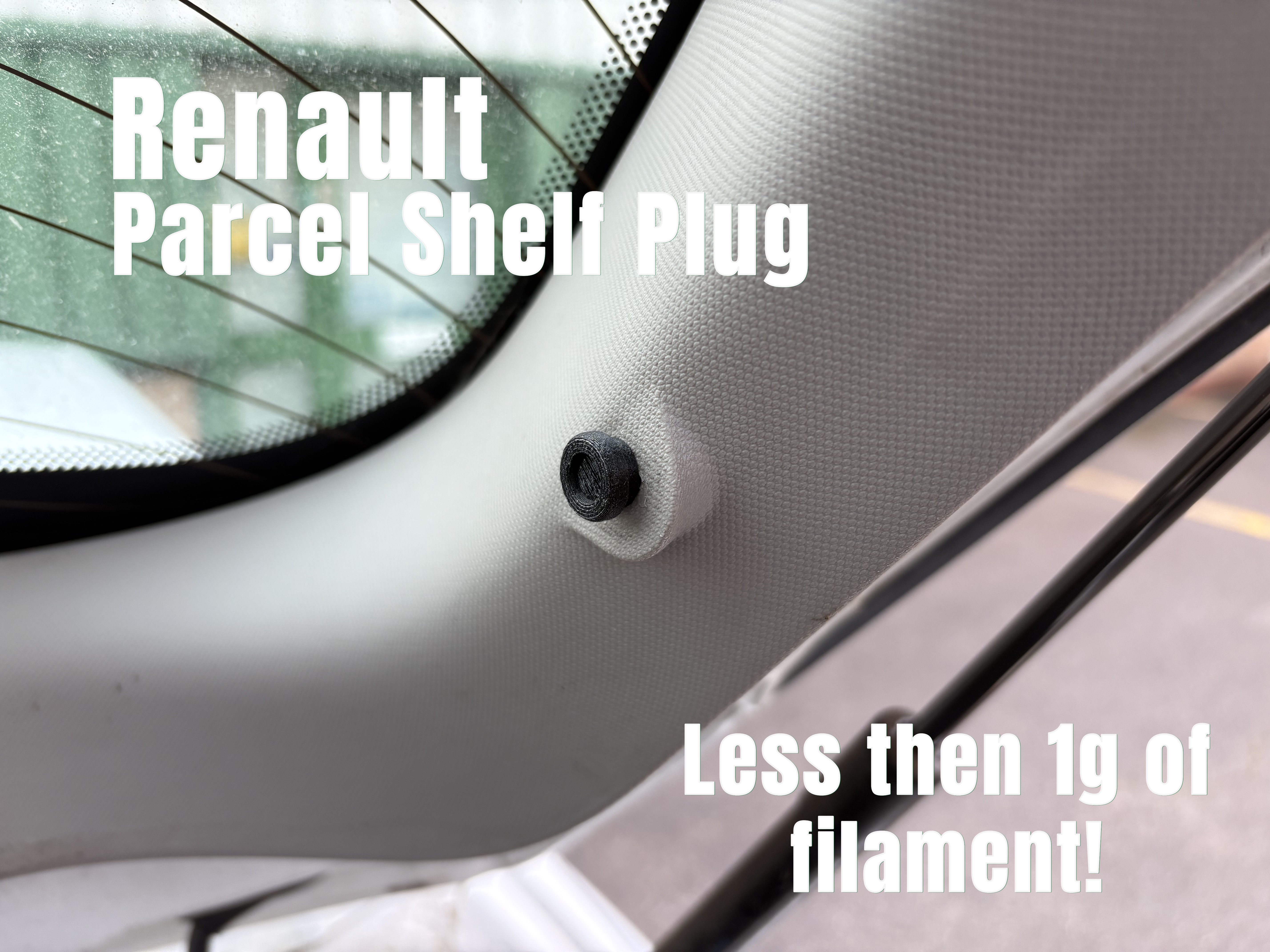 Renault Parcel Shelf Plug