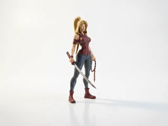 Warrior With Sword Fantasy Fighter 3D Printable