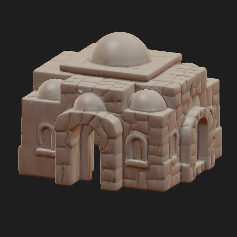 TTRPG Terrain Arcane Fortress Bridgemode no support Fastprint