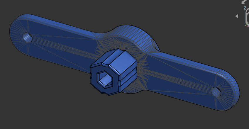 V2 Socket Attachment (On 8mm Crank Arm) 3D model
