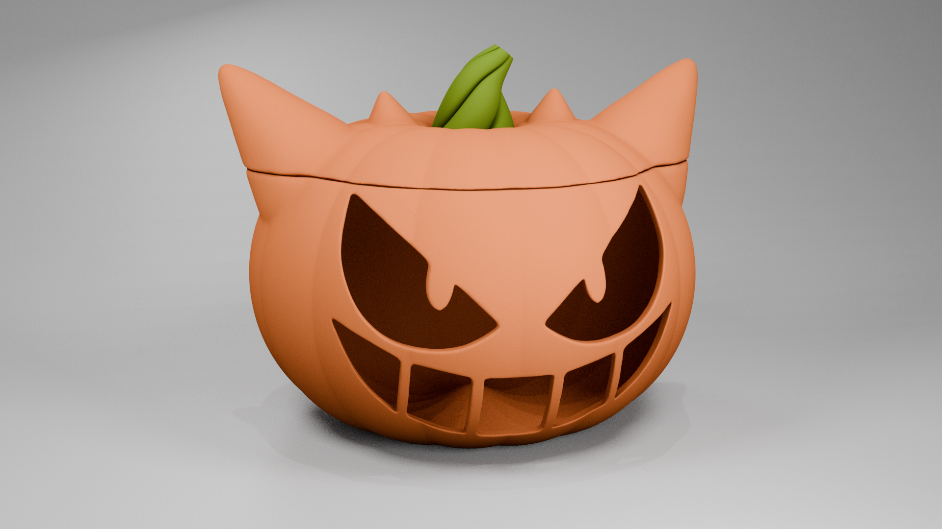 Gengar Pumpkin Candy Jar - Pokemon Halloween