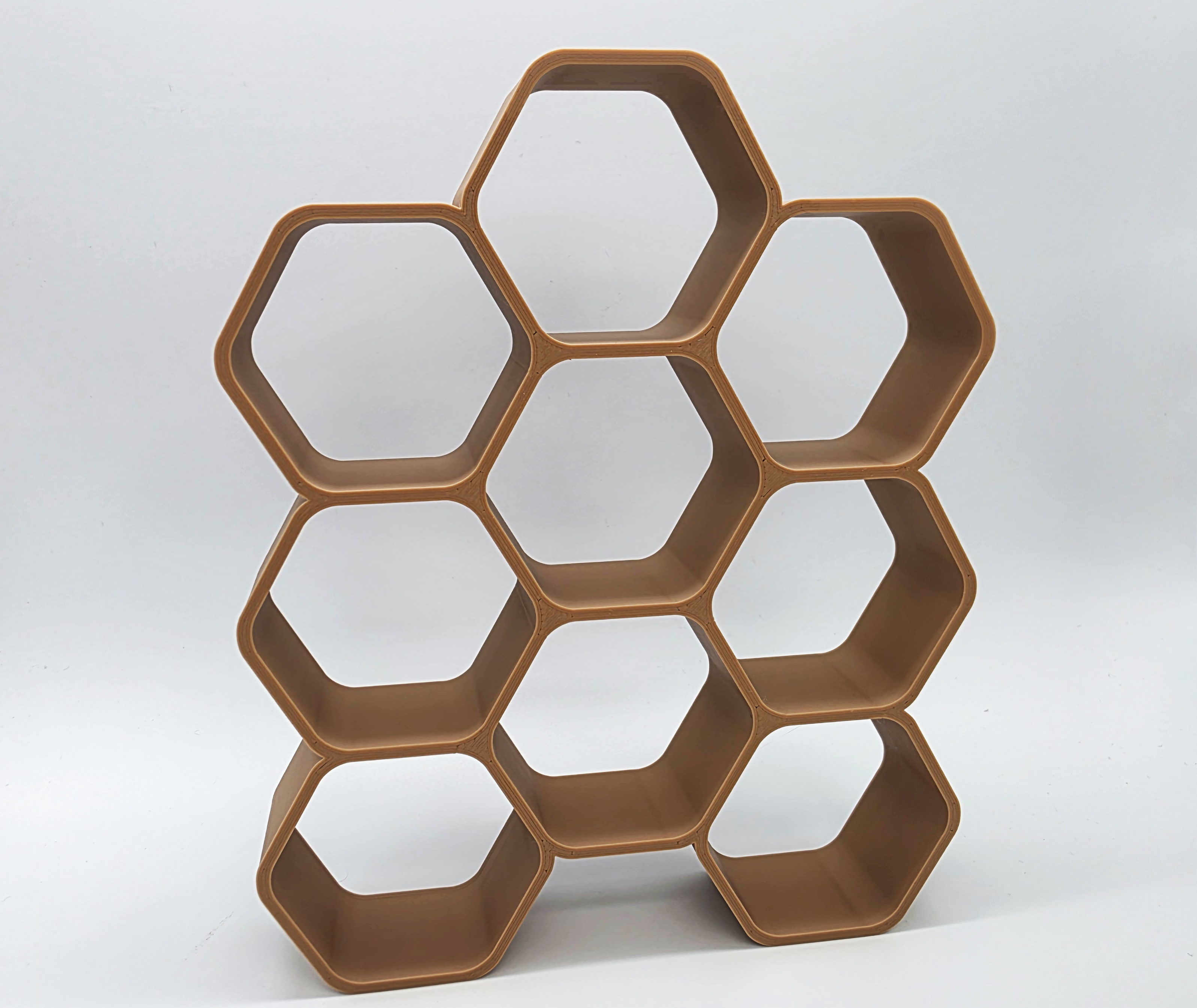 Scalable 12 Miniature Hex Display Shelf - No Supports — thumbnail 3