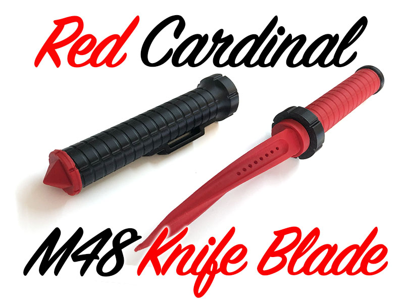 Cardinal Sin Red Cyclone Fixed Blade Knife