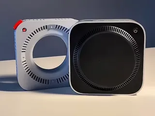 Mac mini stand with bottom adapter