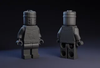 Lego Black Knight : Monty Python.
