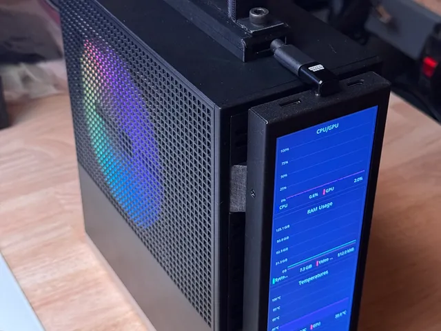 Front Panel Monitor System for Framework Desktop