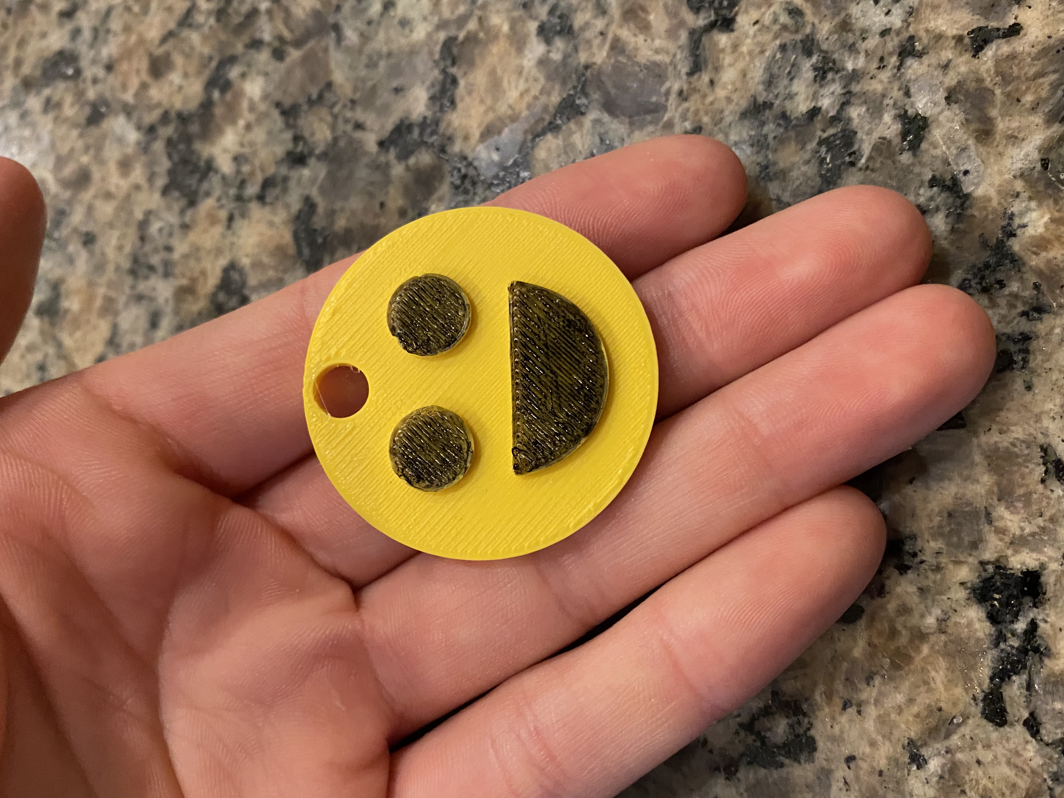 Smiley Face Keychain