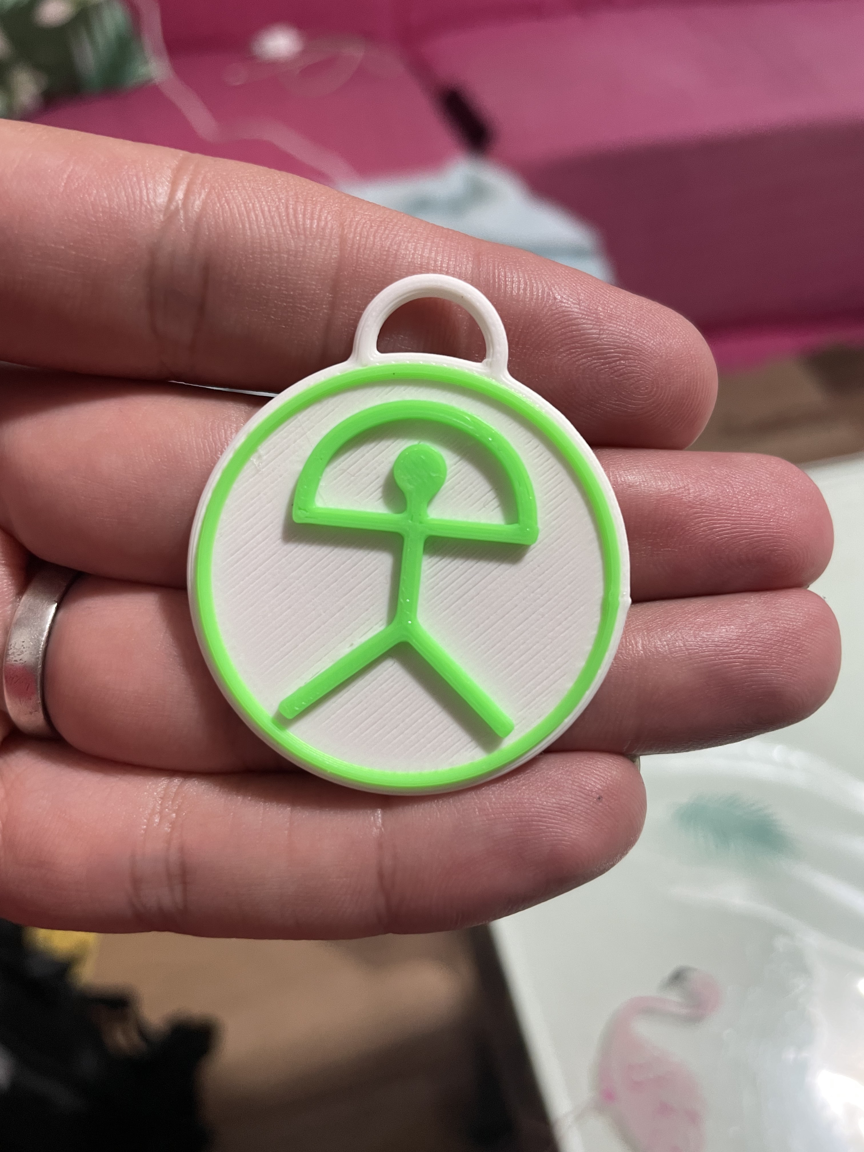 Keychain Indalo Almería 3D model