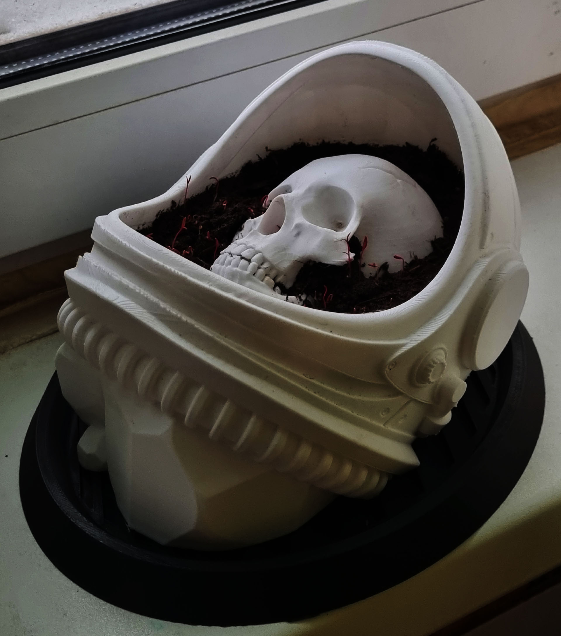 Flowerpot "Dead Man's Space Garden"/ Цветочный горшок "Космический сад мертвеца"